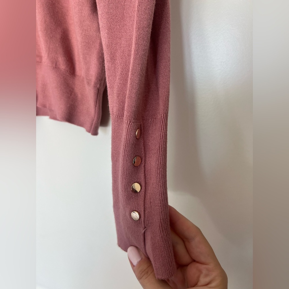 ZARA Lightweight Turtleneck Sweater – Dusty Rose, Size M - Picture 8 of 9